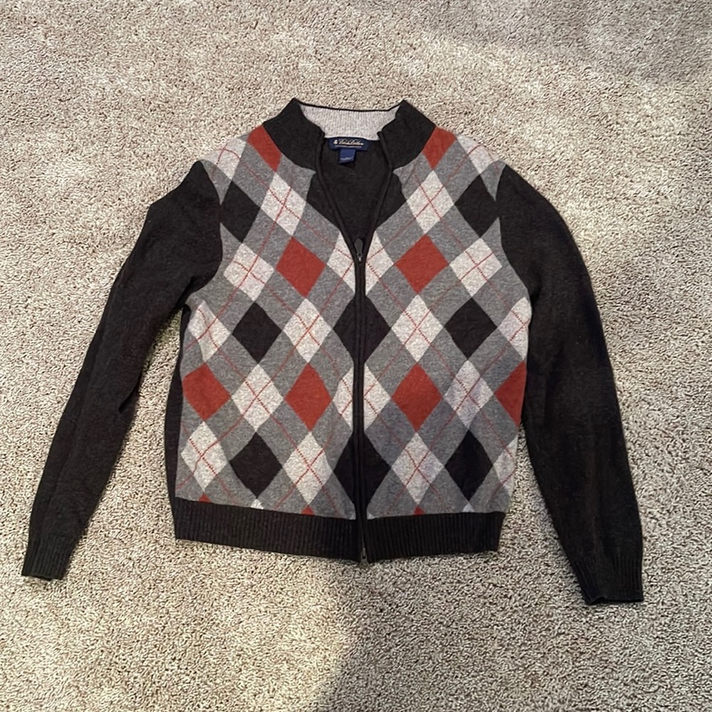 Brooks brothers, argyle lambswool sweater